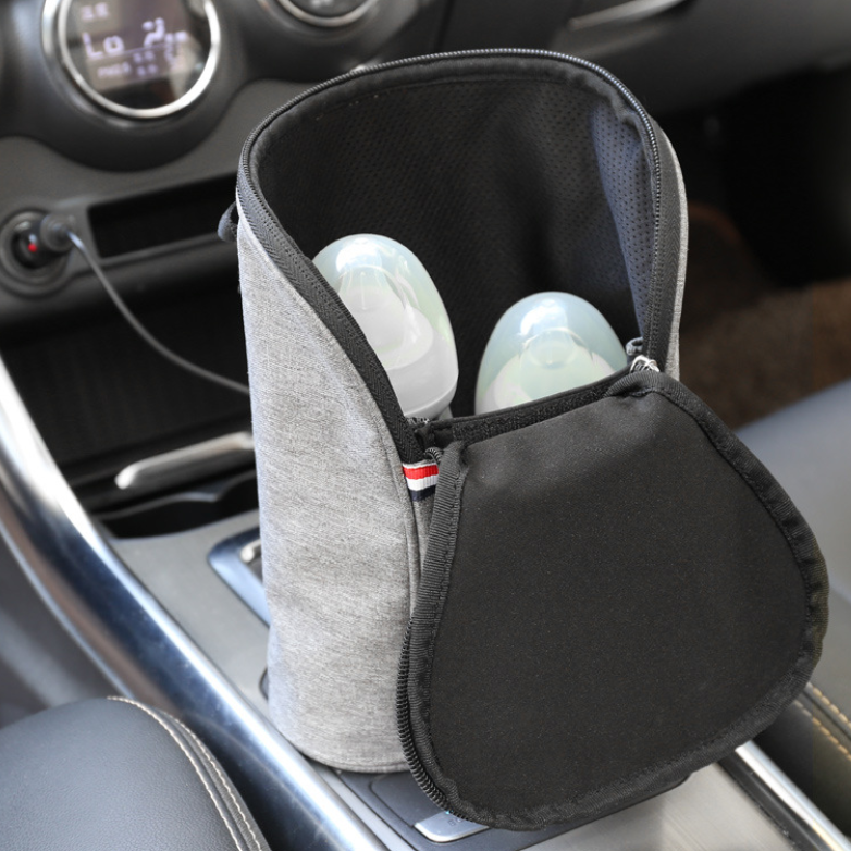 Car Baby Bottle Warmer Portable Travel Milk Warmer (Grey)