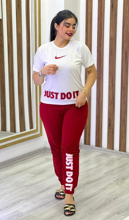 Short Sleeved T-shirt And Jogger Pants Set