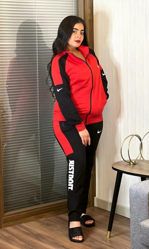 Long Sleeved Front Zipper Hoodie &amp; Jogger Pants Set