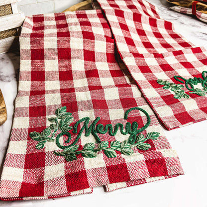 Holiday Charcuterie &amp; Tartan Towel Set