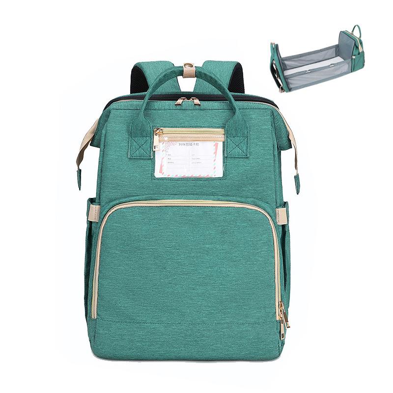 Ship from US Warehouse Multifunctional Baby Folding Bed Diaper Bag